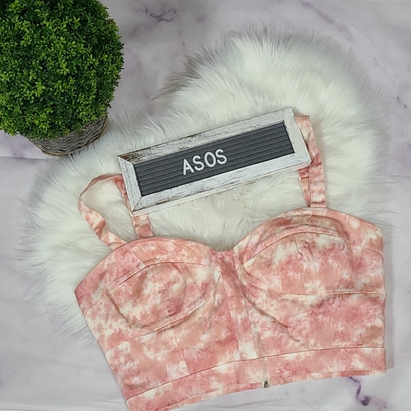ASOS Tie Dye Bustier Top - Picture 5 of 12